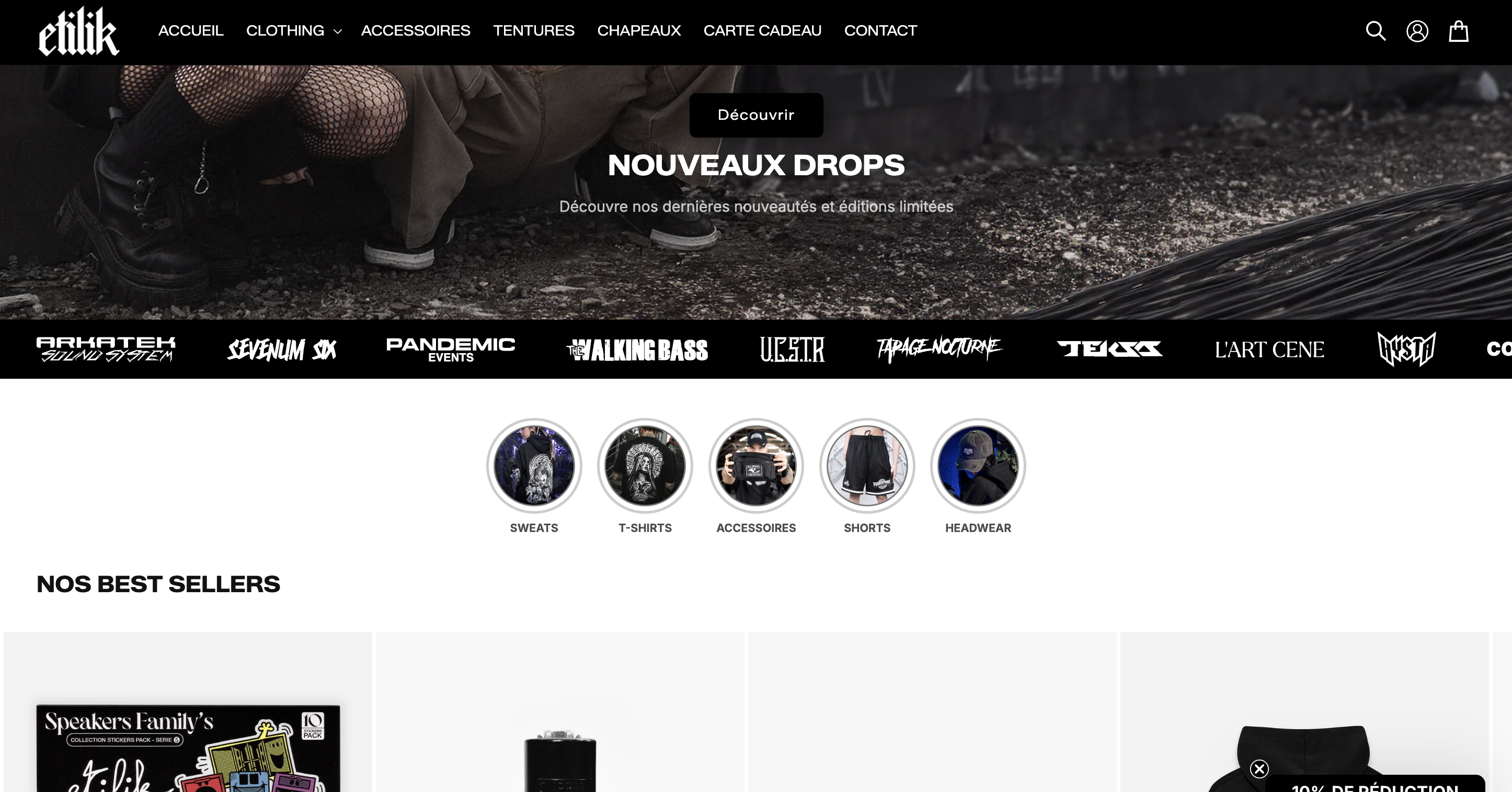Projet Shopify Etilik Wear
